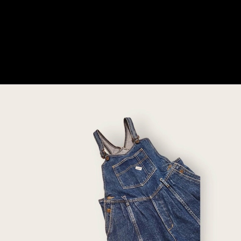 Guess Blue Denim 90s bibs